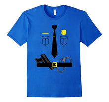 Policeman Costume T-Shirt Halloween Outfit Kids Adult Tee