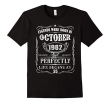 Legends Were Born in October 1982-35th Birthday Gift Shirt