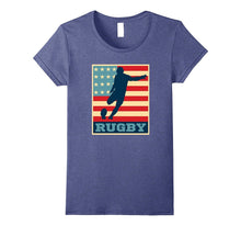 American Flag Rugby Shirt Vintage and Retro Rugby Tee