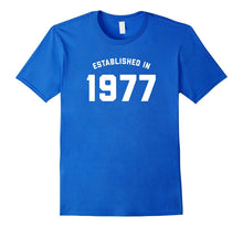 40th Birthday Shirt - Established in 1977