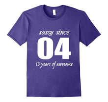 13 Years Old Birthday Shirt for Girl - Sassy Since 2004