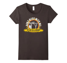 Dont Mess With Me My Dad Is Lineman Knock Lights Off TShirt