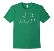 Funny Heartbeat Golfing Shirt Golf Dad Grandpa Fathers Day