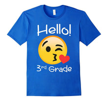 3rd Grade Back to School Hello Third Grade Emoji T-Shirt