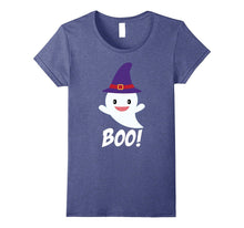 Cute Ghost Little Witch Boo Pumpkin Halloween Funny T-Shirt
