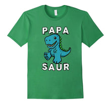 Men's Papa Saur Dinosaur T Shirt - Fun Dad Daddy Fathers Gift Tee