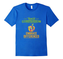 Autism Awareness Teach Compassion Embrace Differences Shirt