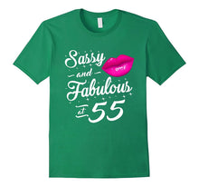 55th Birthday Gift Tshirt Sassy and Fabulous 55 Year Old Tee