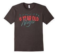 6 Years Old 6th Birthday Tshirt - Cute Ninja Tee for Boys