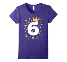 Kids Birthday Number Age 6 Year Boy Girl King Queen T Shirt