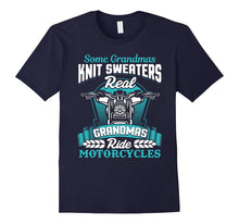 Funny Grandma Motorcycle Shirt Biker Some Knit Real Ride