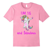 16 and Fabulous Sweet Sixteen Girls Unicorn Dab Dance T Shir