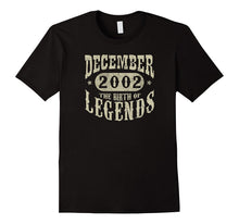15 Years 15th Birthday December 2002 Birth of Legend T-Shirt