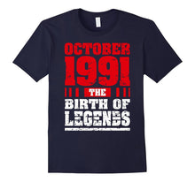26 Years Old Birthday Gift Tee Born in October 1991 T-Shirt