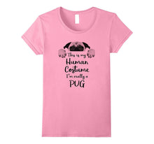 Pug Costume Halloween Funny T-Shirt Pun Tee