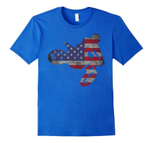 Dirt Bike American Flag T-Shirt | Motocross Enduro Shirt