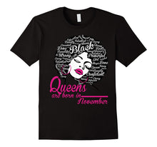Queens Are Born in November - Strong Black Woman Tee Shirts