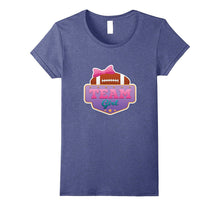 Gender Reveal Football Team Girl Tee Shirt Pink or Blue Love