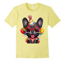 Black French Bulldog in Glasses Birthday T-Shirt