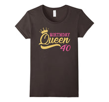 Cute Birthday Queen 40th Birthday T-Shirts Gold Tiara Crown