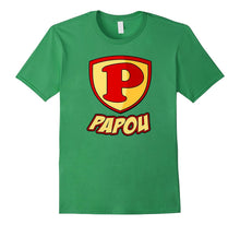 Papou Superhero T Shirt - Father's Day Super Gift Tee