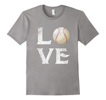 I Love Baseball Ball T Shirt Softball Gift for Mom Dad Fan