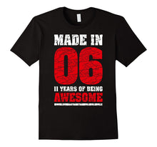 11th Birthday Gift T-Shirt Made in 2006 Awesome 11 Years Old