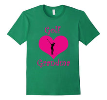 Girly Pink Golf Grandma Heart T-Shirt