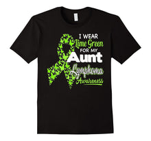 I Wear Lime Green for My Aunt - Lymphoma Awareness Shirt