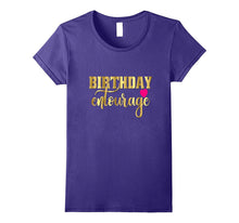 Birthday Entourage Shirt Gift Girly Gold Pink Heart Bestie