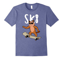 Cat on a Skateboard With Sunglasses, Funny 8th Birthday Tee