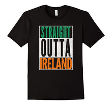 STRAIGHT OUTTA IRELAND Irish Flag St. Patrick's Day T-Shirt