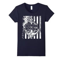 Proud Cousin of a U.S. Sailor - Distressed Flag Tee Shirt