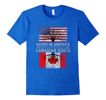 Funny Canadian Roots T-Shirt Canada America American Quote