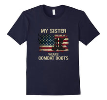 Army My Sister Wears Combat Boots Proud Brother T-Shirt