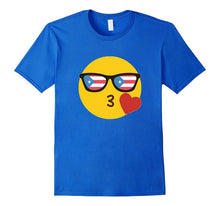 Emoji Puerto Rico T-Shirt Puerto Rican Flag Sunglasses Funny
