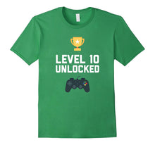 10th Birthday Shirt Gift 10 Year Old Level Up Gamer Tshirt
