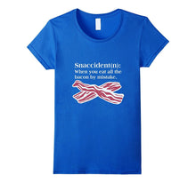 Bacon Snaccident Definition Funny T-Shirt