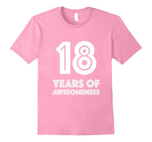 18th Birthday Shirt Gift Age 18 Eighteen Year Old Boy Girl T