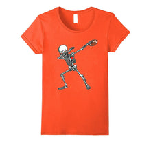 Halloween Dabbing Skeleton Football TShirt Funny Dab Dance T