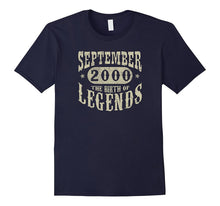 17 Years 17th Birthday September 2000 Birth of Legend TShirt