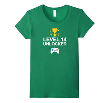14th Birthday Level 14 Unlocked Funny T-Shirt Gamer Gift Kid