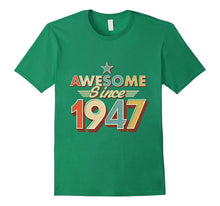Awesome Since 1947 Vintage T-Shirt 70 Yrs Old 70th Birthday