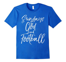 Sundays Are for God and Football Vintage Christian Tee Shirt