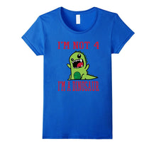 I'm Not 4 I'm a Dinosaur Kids Birthday Gift T-Shirt
