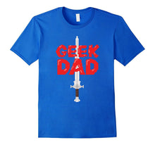 Mens Geek Dad 8-Bit Sword Men's T-Shirt