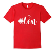 10th Birthday Girls Shirt Gift Kids Hashtag Milestone Ten 10
