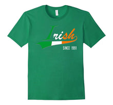 26th Birthday Gift Shirt Irish Since 1991 26 Years Old