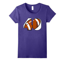 40th  Birthday Football Number T-Shirt