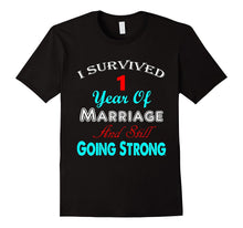 1st Wedding Anniversary Tshirt Marriage Husband Wife Couple
